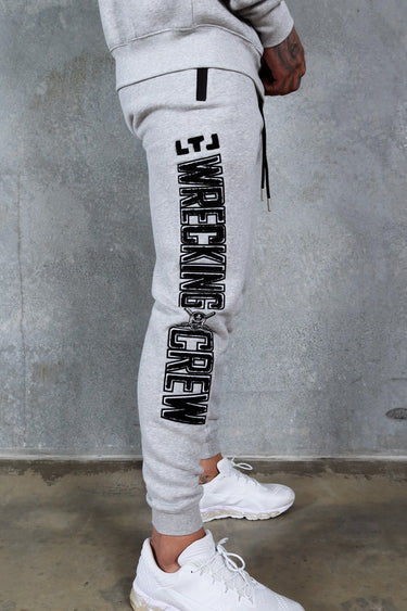 Wrecking Crew Trackpants in grey and black, mens joggers by Lift The Label, view 2