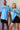 Team Hitter Tee in ocean blue and black, mens gym tee by Lift The Label