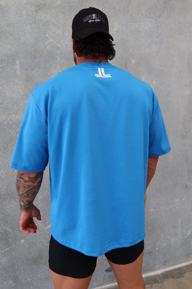 B2B Tee in royal blue, mens gym tee by Lift The Label, view 3