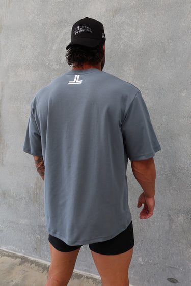 B2B Tee in myrtle green, mens gym tee by Lift The Label, view 2