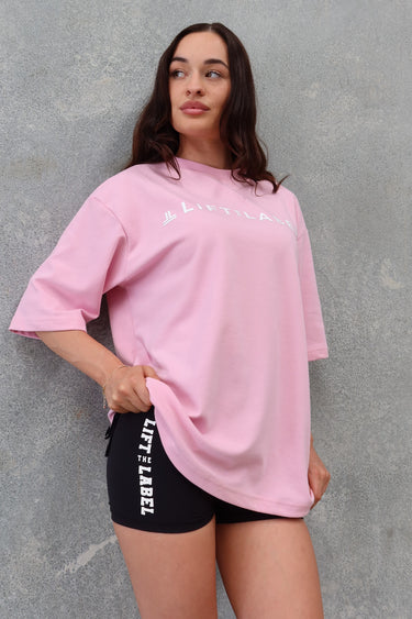 B2B Tee in baby pink, mens gym tee by Lift The Label, view 2