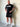 College Tee in black and grey, mens gym tee by Lift The Label, view 6