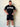 College Tee in black and grey, mens gym tee by Lift The Label, view 4