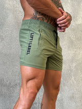 Della Squat Shorts - Khaki