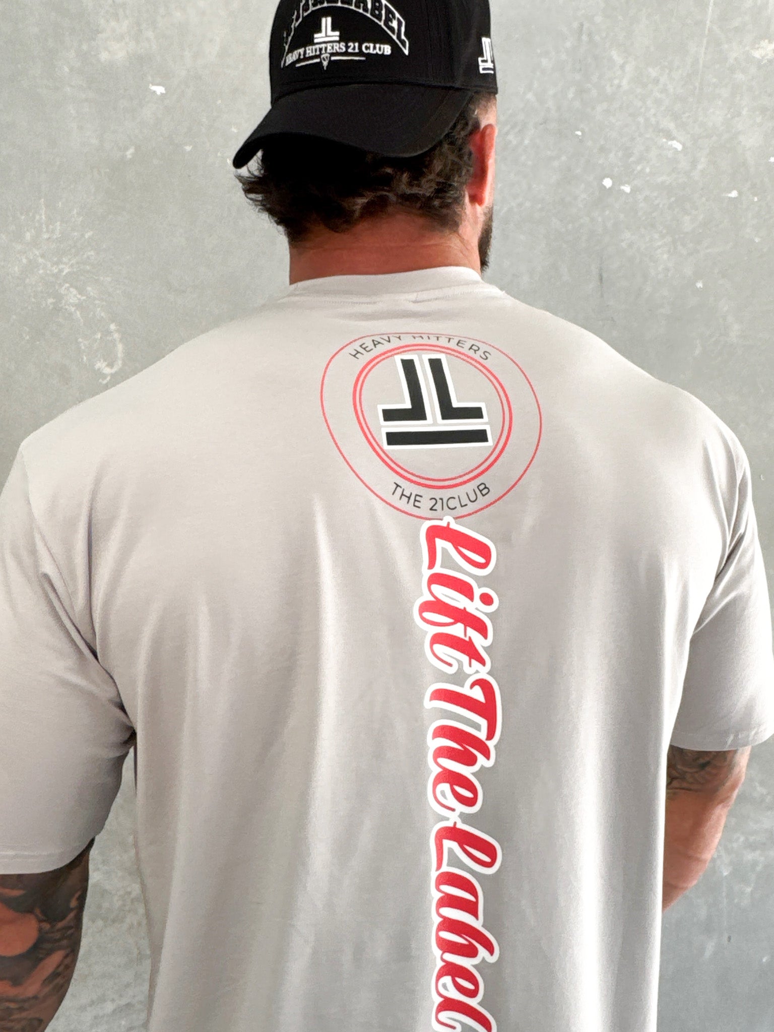 Varsity Tee - Stone Grey / Red ( Dropping May 8th 6am AWST )
