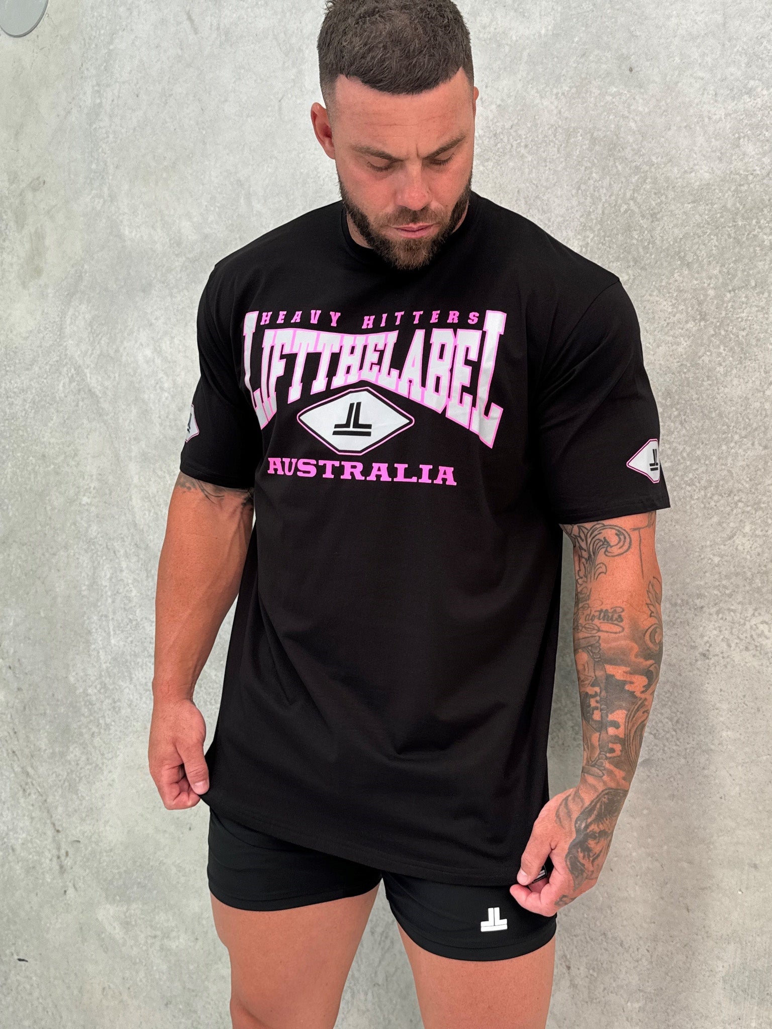 Home Tee - Black / Pink / Grey