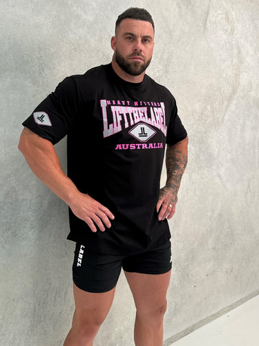 Home Tee - Black/Pink