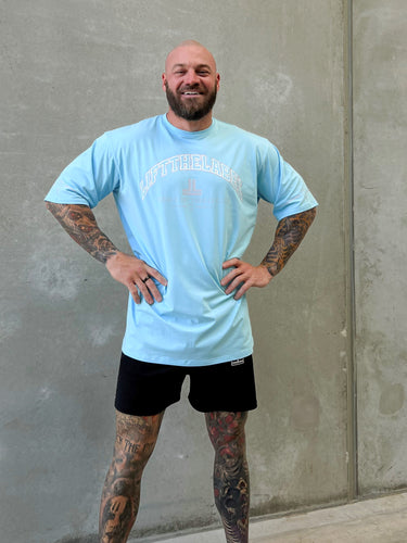 Ciaga Rose Tee - Baby Blue / Grey