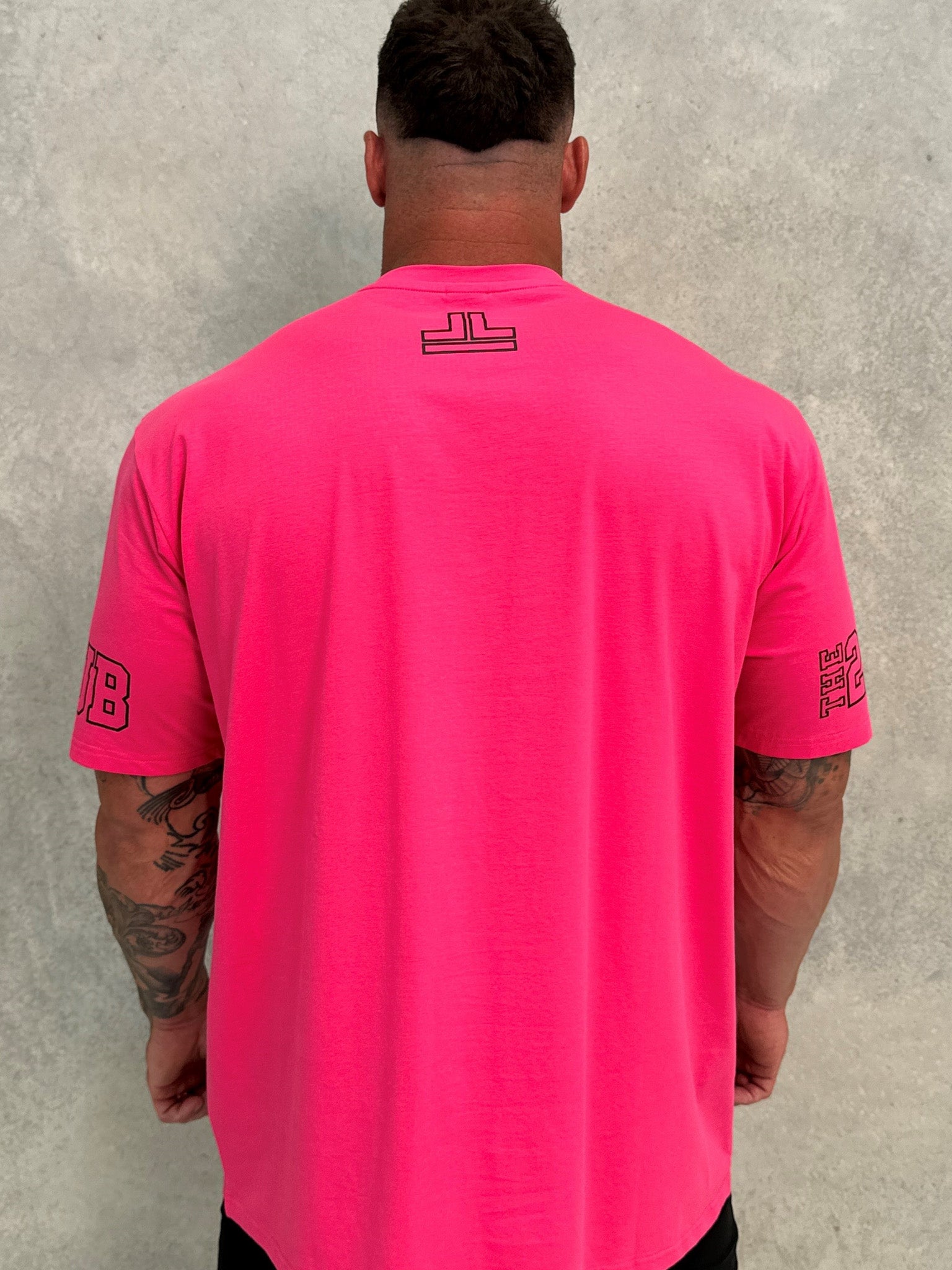 Prints Tee - Hot Pink / Black