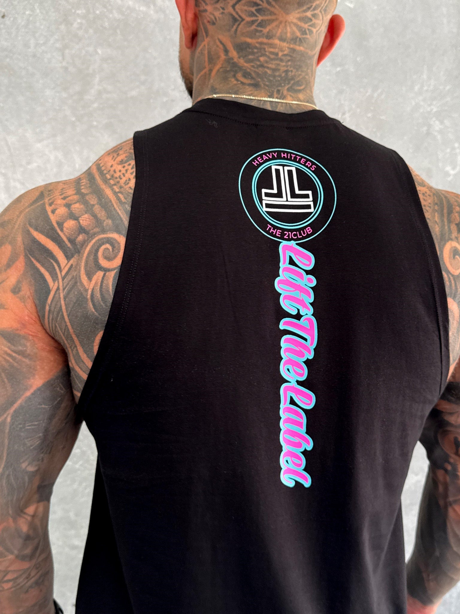 Varsity Tank - Black / Pink / Teal