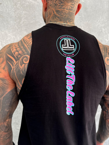 Varsity Tank - Black / Pink / Teal