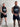 Varsity Jersey Tank - Black/ Light Blue
