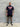 Home Tee in navy and red, gym-to-street tee by Lift The Label, view 4