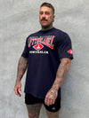 Home Tee - Navy/Red