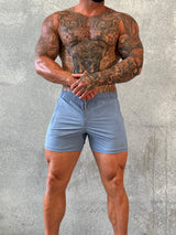 Della Squat Shorts - Stone Blue