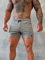 Della Squat Shorts - Stone Grey