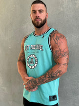 College Logo Jersey Tank - Teal