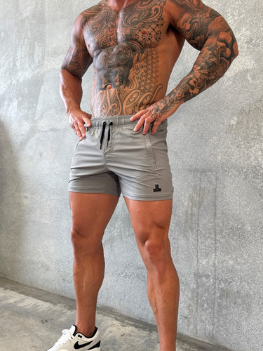 Della Squat Shorts - Stone Grey
