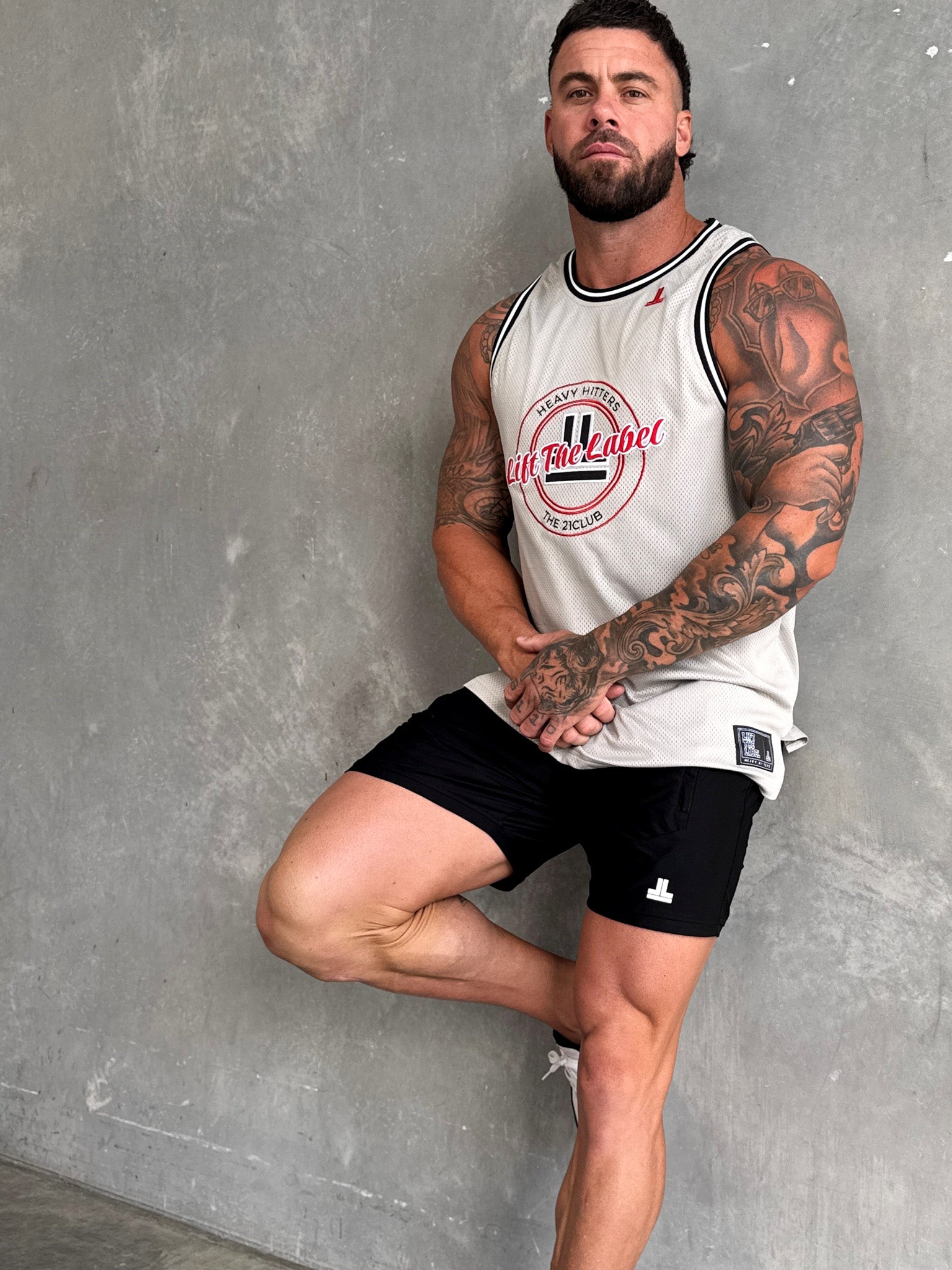 Varsity Jersey Tank - Stone Grey