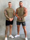 Basic Logo Tank - Khaki (New Material)
