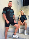 Prints Tee - Black / Teal