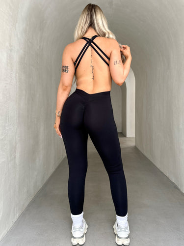 AMYRA JUMPSUIT - BLACK ( LONG )