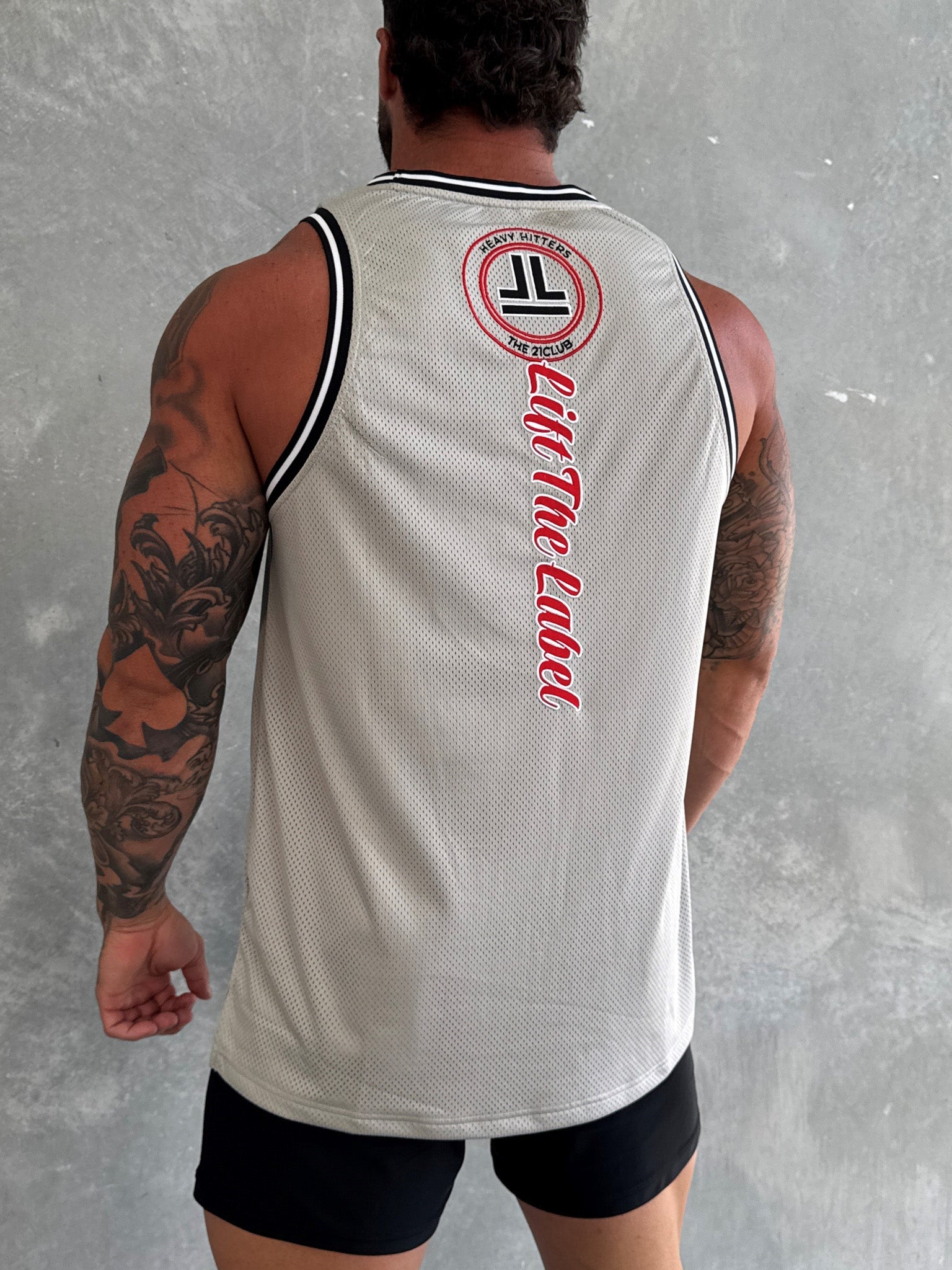 Varsity Jersey Tank - Stone Grey