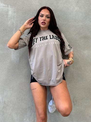 College Tee - Grey Beige