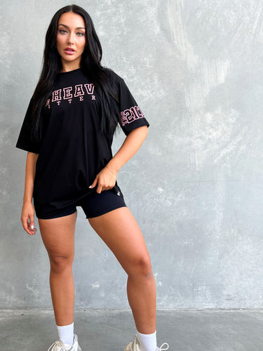 Team Hitter Tee - Black / Pink Logos