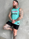 Trademark Jersey Tank - Teal/Black/Pink