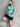 Trademark Jersey Tank - Teal/Black/Pink