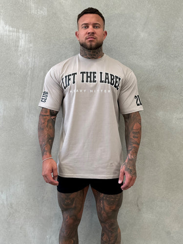 College Tee - Grey Beige