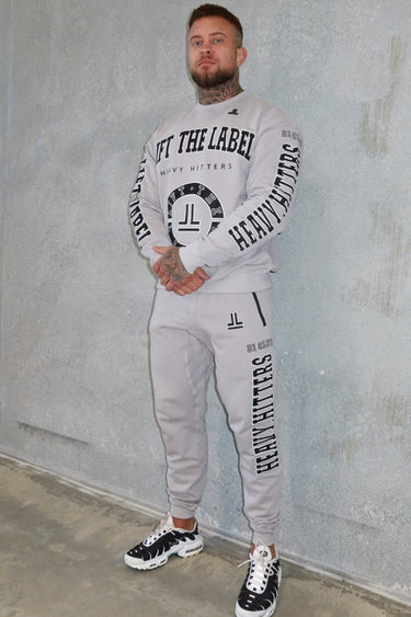 Hitter Track Pants - Stone Grey / Black