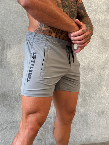 Della Squat Shorts - Stone Grey