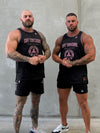 College Logo Jersey Tank - Black / Hot Pink