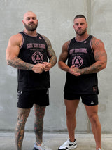 College Logo Jersey Tank - Black / Hot Pink
