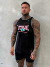 Home Logo Jersey Tank - Black / Teal / Watermelon
