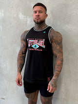 Home Logo Jersey Tank - Black / Teal / Watermelon