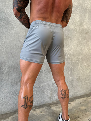 Della Squat Shorts - Stone Grey