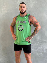 College Logo Jersey Tank - Green