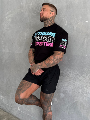 Trademark Tee - Black/Pink/Blue
