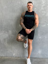 Team Hitter Tank - Black / Teal