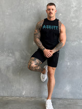 Team Hitter Tank - Black / Teal