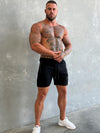 End Fit Tapered Shorts - Black / Black
