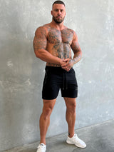 End Fit Tapered Shorts - Black / Black