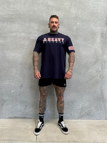 Team Hitter Tee - Navy Blue / Red