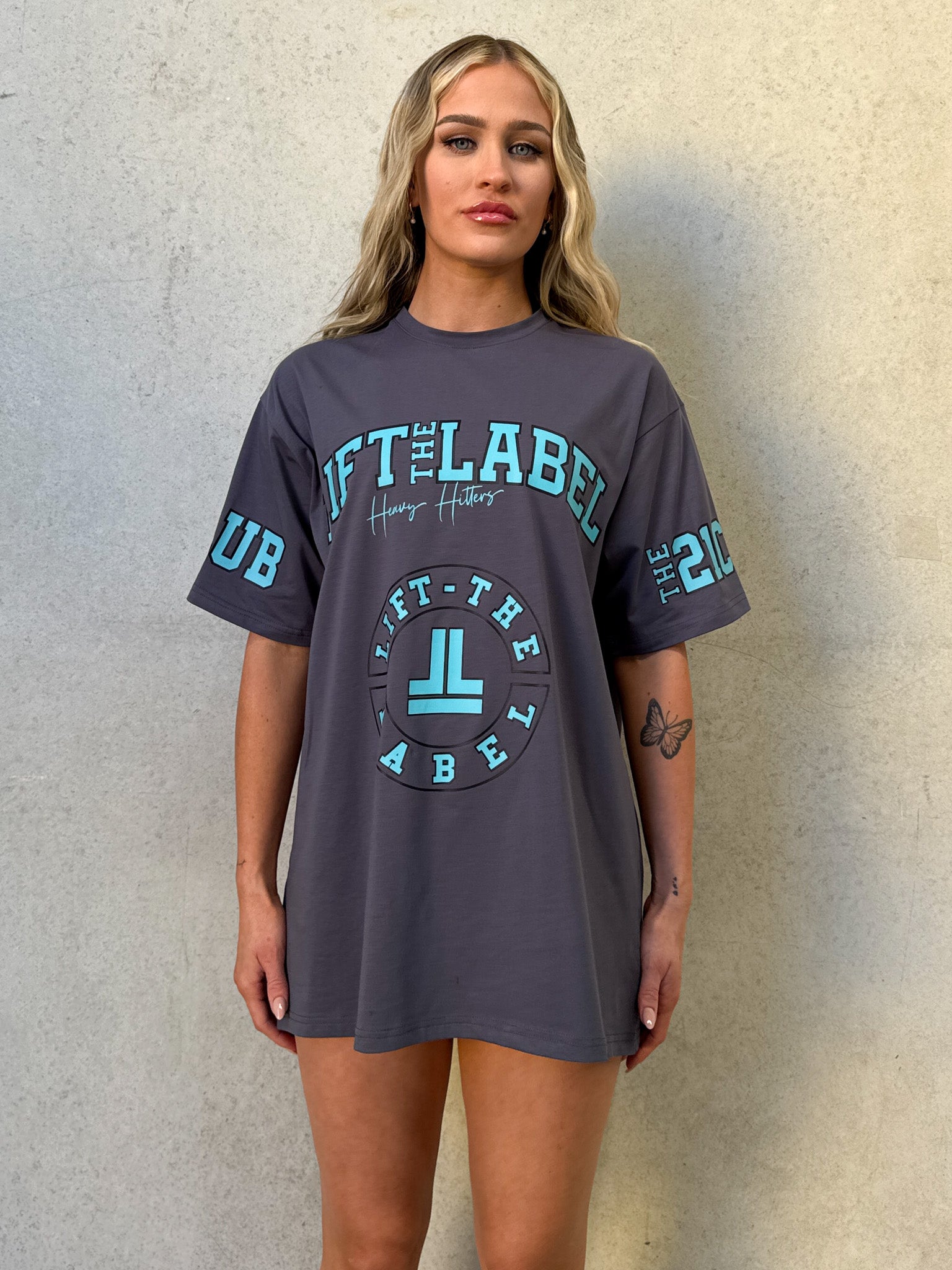 Prints Tee - Charcoal Blue / Teal