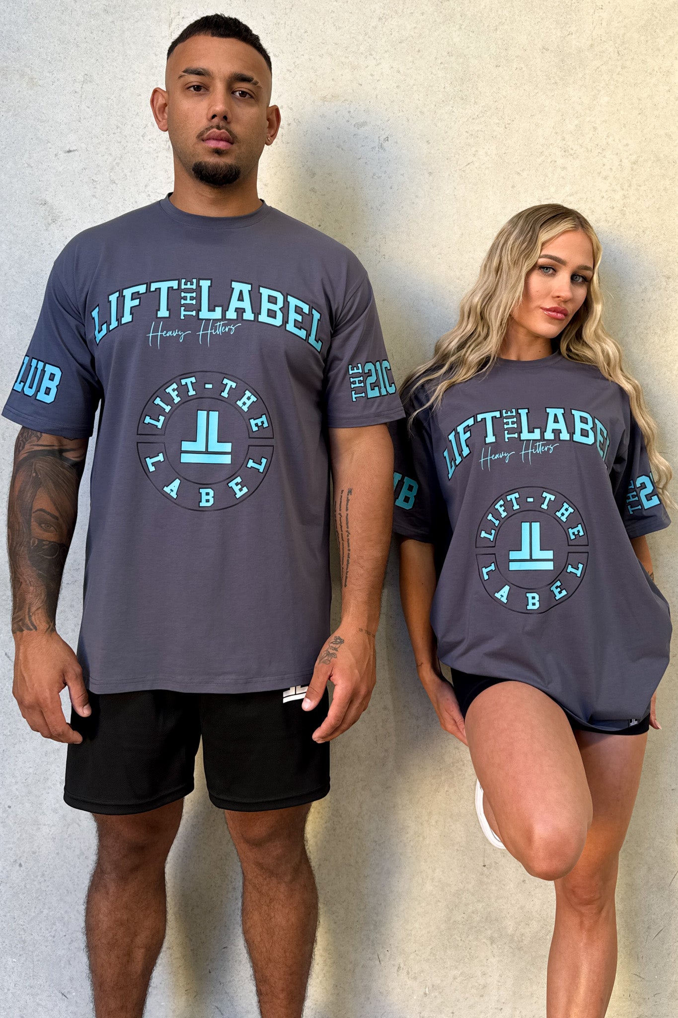 Prints Tee - Charcoal Blue / Teal