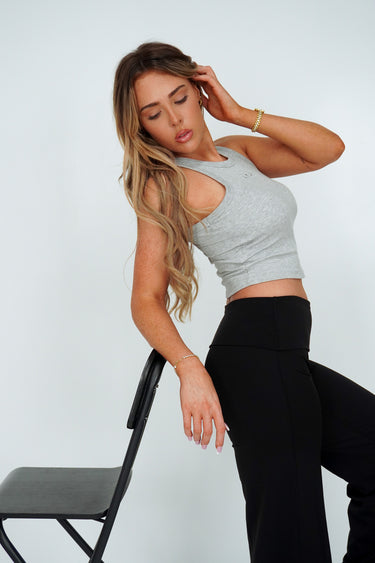 At Ease Tank - Grey Marl