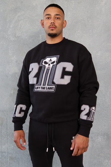 21C Skull Crew - Black / Grey